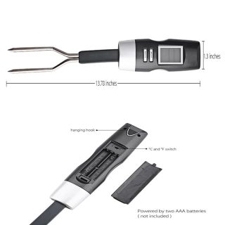 Stainless Steel BBQ Fork Thermometer Food Thermometer - Image 4