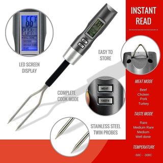 Stainless Steel BBQ Fork Thermometer Food Thermometer - Image 6