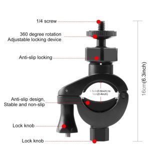 Good Quality PULUZ Handlebar Adapter Mount Phone Clamp Bracket Photography Accessories Phone Holder - Image 3