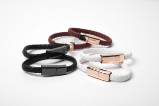 Leather Braided Bracelet Data charger bracelet For Apple For Android For Type C Cable charger bracelet - Image 2