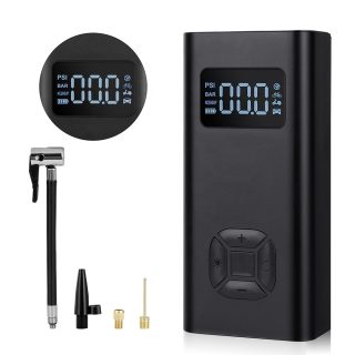 Best Sellers In Wheel Tire Digital Large LCD Screen with LED Light 6500mAh 150PSI Power Bank Electric Portable Air Pump for Car - Image 6