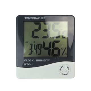 LCD Electronic Temperature Indoor Digital Thermometer Hygrometer Temperature Humidity Clock - Image 6