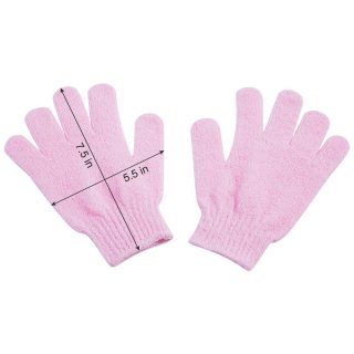 Luma Custom Nylon Five Fingers Mitt Massage Dead Skin Remover Body Exfoliator Gloves Body Scrubber Shower Exfoliating Bath Glove