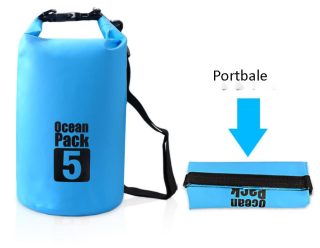 New Product 10L & 20L Waterproof Dry Bags with Single Double Shoulder Strap - Image 3