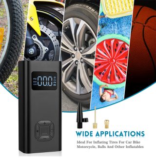 150 PSI Mini Air Compressor Tire Pump Built-in 4500mAh Rechargeable Battery Bicycle Motorcycle Tire Inflators - Image 5