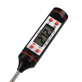 New Electronic Barbecue Thermometer Milk Thermometer Round Plastic BBQ Kitchen Thermometer - Image 4