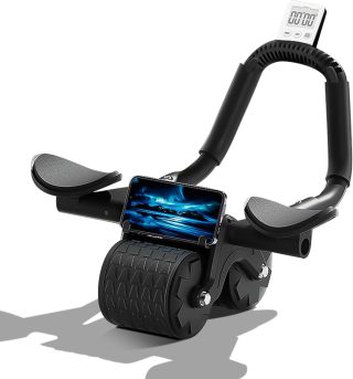 CHENGMO SPORTS Factory Direct Top Quality Ab Wheel Roller Automatic Rebound Elbow Support Abdominal Wheel with Knee Mat and Time - Image 6