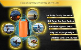 New Product 10L & 20L Waterproof Dry Bags with Single Double Shoulder Strap - Image 4