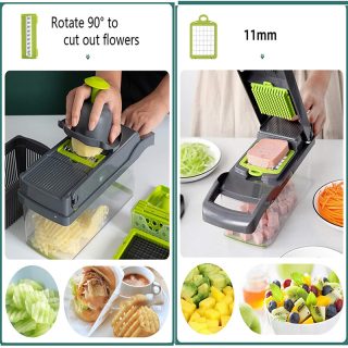 Drop Shipping Multi-functional Plastic Manual Food Shredder Salad Cutter Vegetable Chopper Kitchen tools - Image 4