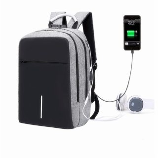 Business Custom Laptop Backpack Travel Bags with USB Charging School Student Backpack with Anti-theft Lock - Image 2
