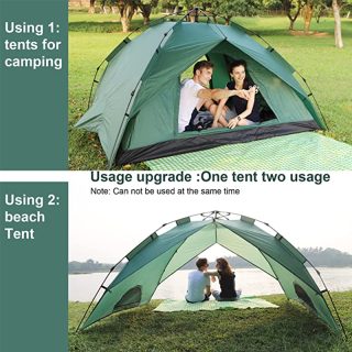 Instant pop-up tent Family camping 4-5people Double layer can be three uses Waterproof for outdoor Hiking Mountaineering - Image 4