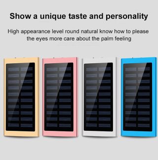 Top Aluminum Alloy 6 Colors Dual USB Mini Flashlight with Power Bank 20000mAh Slim Powerbank 20000 Small Powerbanks Solar Panel - Image 2