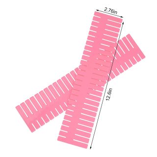 40pcs DIY Clothes Storage Organizer Separator Adjustable Drawer Dividers for Socks/ Underwear/ Makeup/ Kitchen/ Dresser