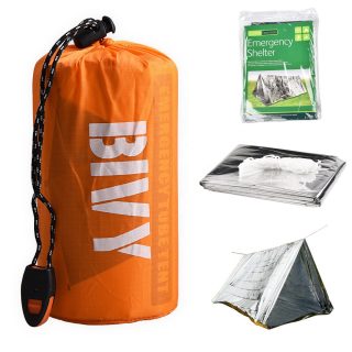Outdoor Survival Camping Thermal Emergency Shelter Tent Life Bivy Bag Two Person - Image 2