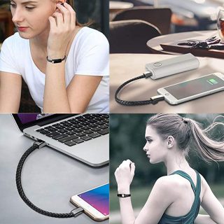 Leather Braided Bracelet Data charger bracelet For Apple For Android For Type C Cable charger bracelet - Image 5