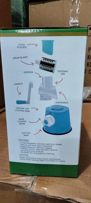 Factory direct kitchen appliance rolling vegetable fruit cutter slicer multi-function hand swing brush knife blade - Image 4
