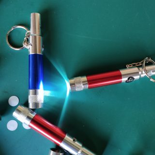 emergency outdoor use tool kit pocket light multi-function 3in1 led flashlight light compass whistle keychain
