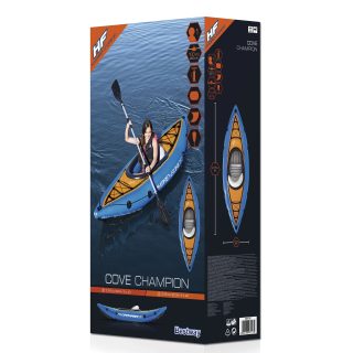Bestway 65115 Cove Champion 2.75m x 81cm  Inflatable Fishing Kayak /Canoe - Image 3
