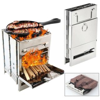 Modern design wood burning stoves Portable Hiking Fishing Backpacking Guide Gear Outdoor BBQ Wood Burning Camping Tent Stove - Image 6