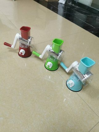 Factory direct kitchen appliance rolling vegetable fruit cutter slicer multi-function hand swing brush knife blade