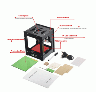 diy mini handheld desktop laser printing photo marking printer NEJE mini laser engraver - Image 2