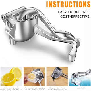 Manual Citrus Juicer Hand Orange Squeezer Lemon Fruit Juicer Press Machine Stainless Potato Masher and Ricer Manual Juicer - Image 2