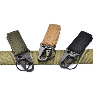 Outdoor 3 packs of Molle belt nylon belt accessories keychain carabiner rock climbing waist bag survival equipment