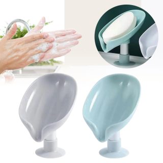 Leaf Shape Decorative Drainage Soap Holder,Vertical Shower Bathroom Kitchen Drain Soap Box,Self Draining Soap Dish Drop Shipping - Image 5