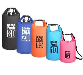New Product 10L & 20L Waterproof Dry Bags with Single Double Shoulder Strap - Image 6