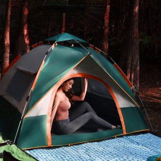 Instant pop-up tent Family camping 4-5people Double layer can be three uses Waterproof for outdoor Hiking Mountaineering - Image 5