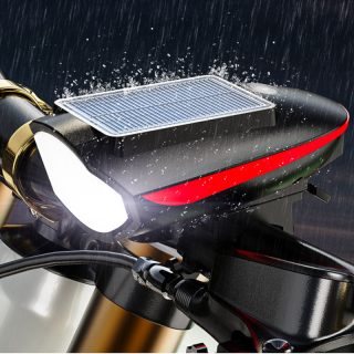 Multifunctional Solar Bicycle Light With Horn MTB Road Bicycle Lantern USB Rechargeable Lamp Cycling Headlight Bike Accessories - Image 3