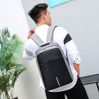 Business Custom Laptop Backpack Travel Bags with USB Charging School Student Backpack with Anti-theft Lock - Image 3