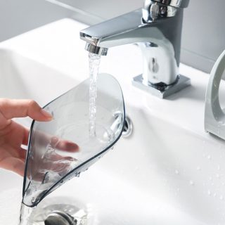 Eco Friendly Household Leaf Shape Plastic Drain Soap Box Bathroom Shower Draining Soap Dishes - Image 3