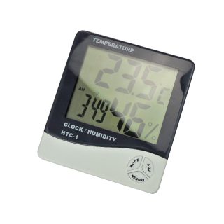 LCD Electronic Temperature Indoor Digital Thermometer Hygrometer Temperature Humidity Clock - Image 2