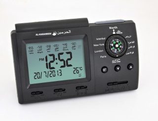 Dropshipping  Full Azans 1150 cities 3005 with compass Best muslim gifts digital azan prayer table clock - Image 2