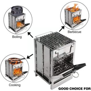 Modern design wood burning stoves Portable Hiking Fishing Backpacking Guide Gear Outdoor BBQ Wood Burning Camping Tent Stove