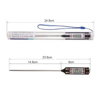 New Electronic Barbecue Thermometer Milk Thermometer Round Plastic BBQ Kitchen Thermometer - Image 6