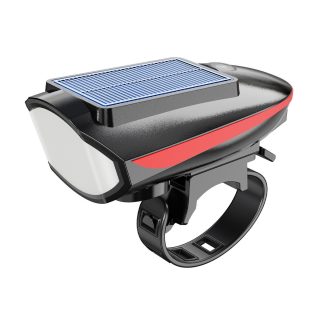 Multifunctional Solar Bicycle Light With Horn MTB Road Bicycle Lantern USB Rechargeable Lamp Cycling Headlight Bike Accessories - Image 6