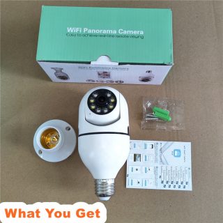 Factory Sale Night Vision New HD 360 Wifi 1080P CCTV Camera Light Bulb Security Surveillance Wifi IP PTZ Camera - Image 5