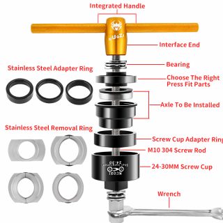 MUQZI MTB Road Bicycle Bottom Bracket Maintenance Tool Kit For BB86/BB30/BB91/BB92/PF30 Press-in Tool - Image 2