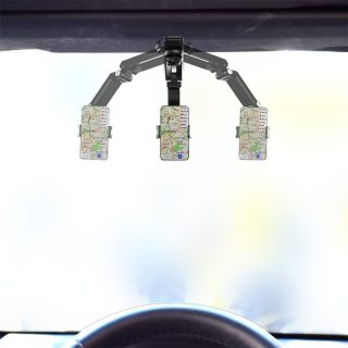 Hot Sale Universal Phone Holder Car  mirror visor Phone Bracket CellPhone Stand Sun visor mount Phone Holder for car - Image 2