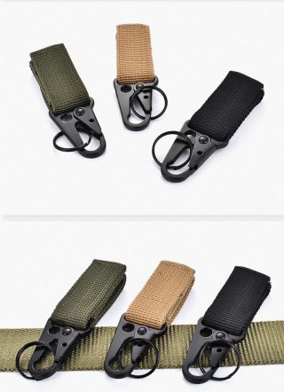 Outdoor 3 packs of Molle belt nylon belt accessories keychain carabiner rock climbing waist bag survival equipment - Image 4