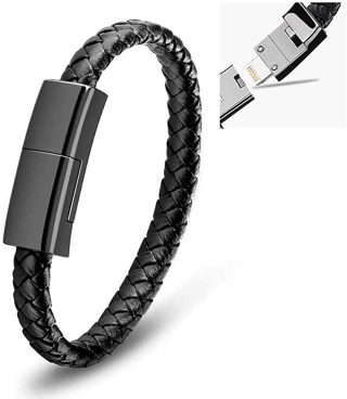 Leather Braided Bracelet Data charger bracelet For Apple For Android For Type C Cable charger bracelet - Image 6