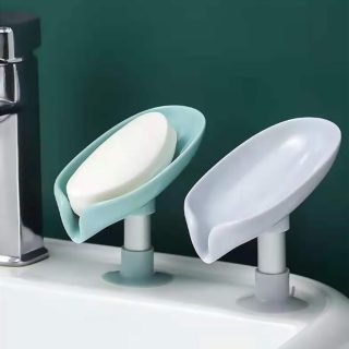 Leaf Shape Decorative Drainage Soap Holder,Vertical Shower Bathroom Kitchen Drain Soap Box,Self Draining Soap Dish Drop Shipping - Image 3